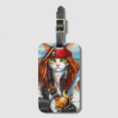 スワーバックラー海賊 | ファンタジーキャラクター芸術 ラゲッジタグ (正面縦)