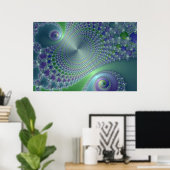 スワーラー – フラクタルポスター ポスター (ホームオフィス)