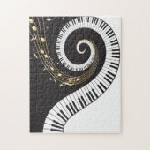 スワーリングピアノ鍵 ジグソーパズル (縦)