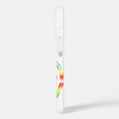 スワーリングレインボーサークルサンネームプレート Case-Mate iPhoneケース (裏面 / 左)