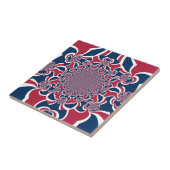 スワーリング万華鏡のように千変万化するパターンアートプリント タイル (側面)