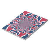 スワーリング万華鏡のように千変万化するパターンアートプリント ノートパッド (回転)