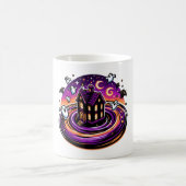 スワーリング幽霊のよく出るハウスハロウィーンマグ – かわいい幽霊 コーヒーマグカップ (中央)
