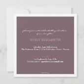 スワールかわいらしフォトコラージュ卒業招待状 招待状 (裏面)