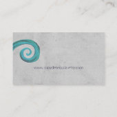 スワールと木炭の濃いエレガントヴィンテージ 名刺 (裏面)