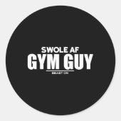 スワールアフジムガイボディビルフィットネスジムことわざ ラウンドシール (正面)
