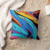 スワールアー鮮やかト装飾用クッションオールオーバープリント クッション (ブランケット)