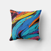スワールアー鮮やかト装飾用クッションオールオーバープリント クッション (裏面)