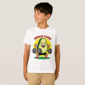 スワールカド – アボカドおもしろいキッズTシャツ Tシャツ (正面フル)