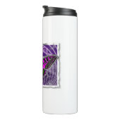 スワールカラフル付きシルバーフレーム蝶 タンブラー (回転右)