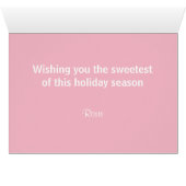 スワールキャンディパーソナライズされたクリスマス小妖精や小人 (内部横(下))