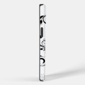 スワールグランジクラリネットプレーヤーミュージシャンギフト Case-Mate iPhoneケース (裏面 / 右)