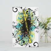 スワールグランジクラリネット 便箋 (スタンド正面)