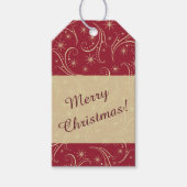 スワールスターズ金ゴールドホリデイ ギフトタグ (正面)