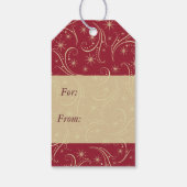 スワールスターズ金ゴールドホリデイ ギフトタグ (裏面)