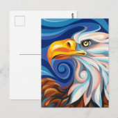 スワールスピリッツ鷲はがきスピリットパワー動物 ポストカード (正面/裏面)