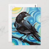 スワールスピリッツravenはがきスピリットパワーアニマル ポストカード (正面/裏面)