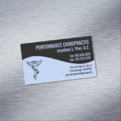 スワールチモダンロエンジェルエンブレムカイロプラクター マグネット名刺 (インサイチュ)