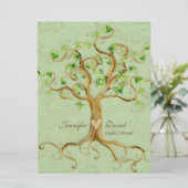 スワールツリールーツアンチキュードセージカップルシャワー 招待状 (スタンド正面)