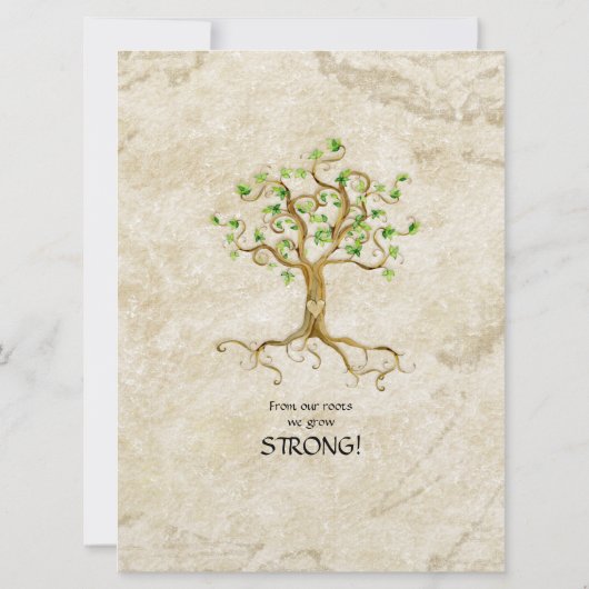 スワールツリールーツアンティークファミリー懇親会ピクニック 招待状 (裏面)