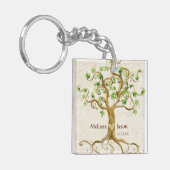 スワールツリールーツアンティークファミリー懇親会招待状 キーホルダー (正面左)