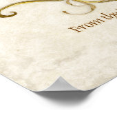 スワールツリールーツ古親指プリント披露宴 ポスター (角)