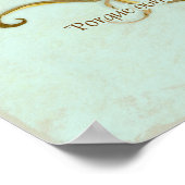 スワールツリールーツ古親指プリント披露宴 ポスター (角)