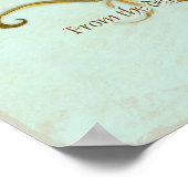 スワールツリールーツ古親指プリント披露宴 ポスター (角)