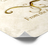 スワールツリールーツ古親指プリント披露宴 ポスター (角)