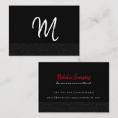 スワールトリムスクリップモノグラム 名刺 (正面/裏面)