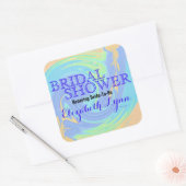 スワールドパカラフルステルブライダルシャワー スクエアシール (封筒)