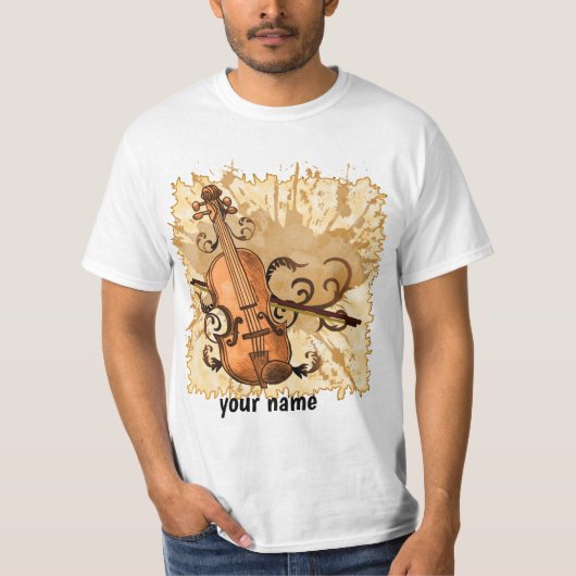 スワールバイオリン Tシャツ (正面)