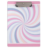 スワールピンクブルーピーチ クリップボード (正面)