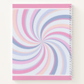 スワールピンクブルーピーチ ノートブック (裏面)