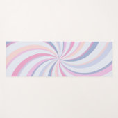 スワールピンクブルーピーチ ヨガマット (正面(横))