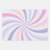 スワールピンクブルーピーチ ラッピングペーパーシート (正面2)