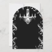 スワールファンシーシャンデリア結婚式招待状 招待状 (裏面)