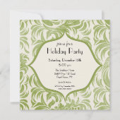 スワールホリデーエレガントクリスマスパーティの招待状 招待状 (正面)