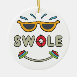 スワールボディビル セラミックオーナメント