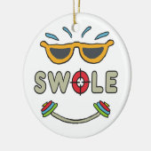 スワールボディビル セラミックオーナメント (左)