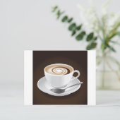 スワール付きカプチーノ ポストカード (スタンド正面)