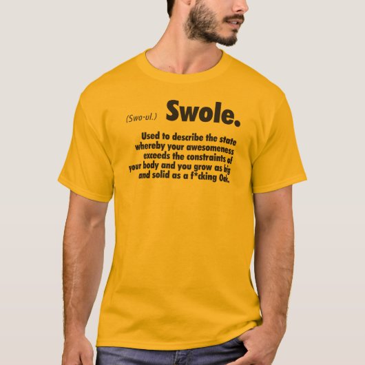 スワール定義 – ボディビルジムユーモア Tシャツ (正面)