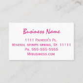 スワール抽象芸術カラフル 名刺 (裏面)