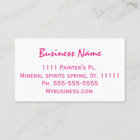 スワール抽象芸術カラフル 名刺 (裏面)