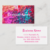 スワール抽象芸術カラフル 名刺 (正面/裏面)