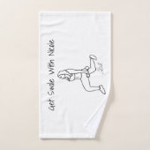 スワール汗タオル ハンドタオル (ハンドタオル)