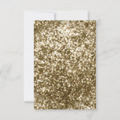 スワール素朴フレームクリームと金ゴールドムスリム結婚ズ 出欠カード (裏面)