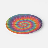 スワール絞り染め紙プレート ペーパープレート (アングル)