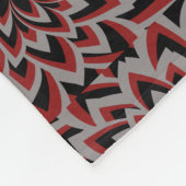 スワール花模様 フリースブランケット (角)