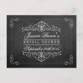 スワール華美シャルボードブライダルシャワーレシピカード ポストカード